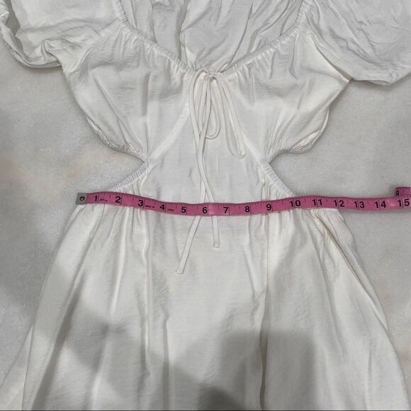 NWT White Cut Out Mini Dress - Picture 8 of 12